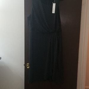 Sunny Girl Black and White Polka Dot Dress NWT